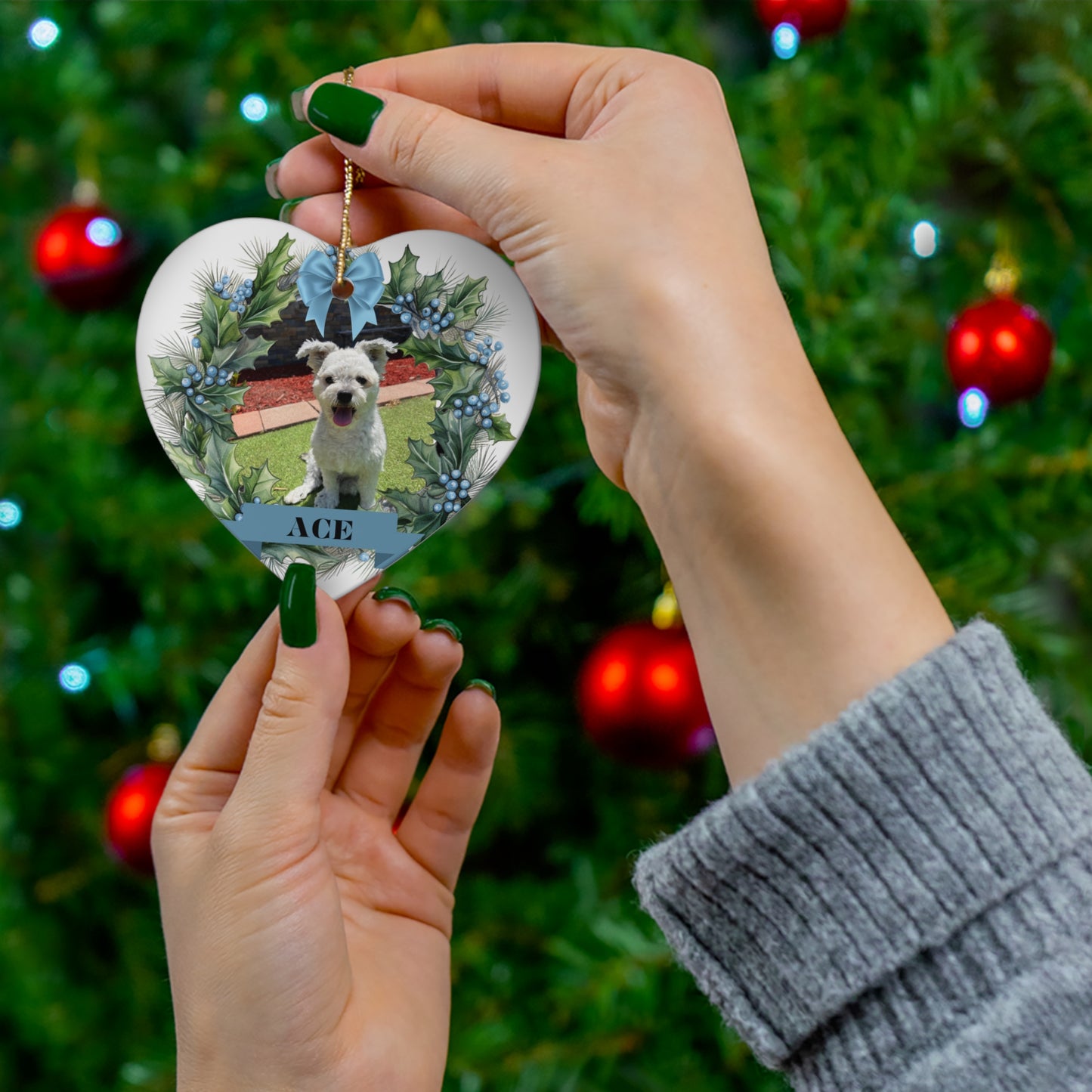 Ceramic Ornament, 4 Shapes