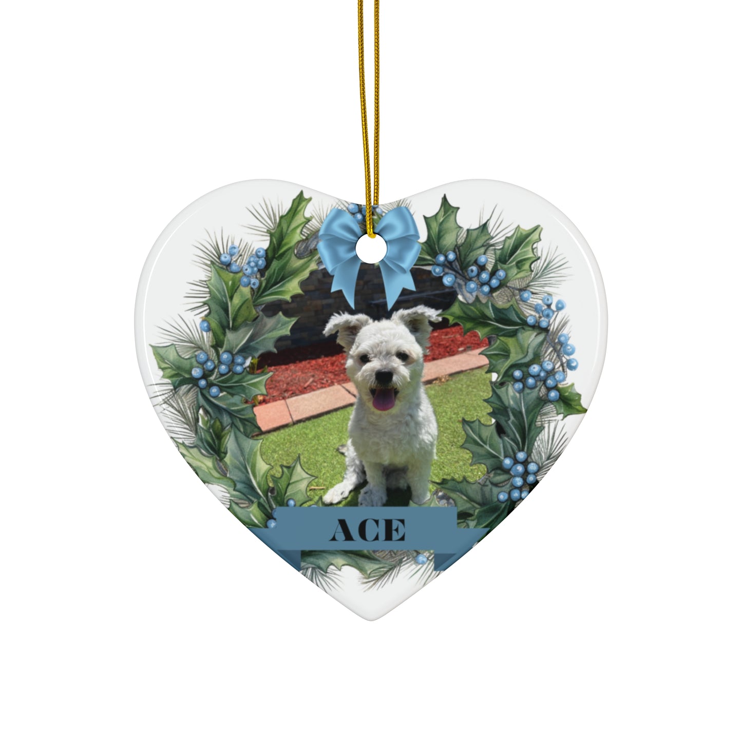 Ceramic Ornament, 4 Shapes