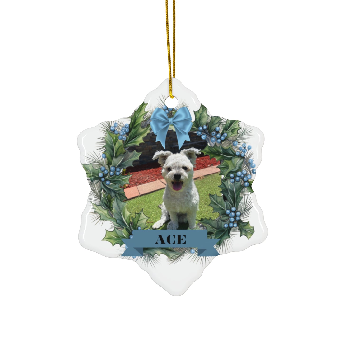 Ceramic Ornament, 4 Shapes