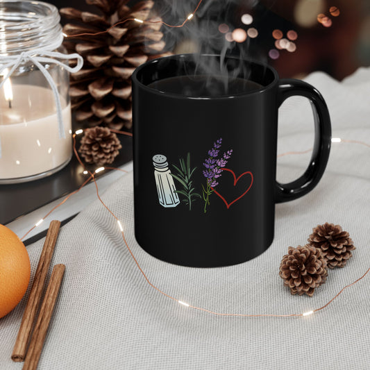 Charming Lavender Heart Mug