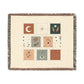 Boho Tarot Patch Woven Throw Blanket
