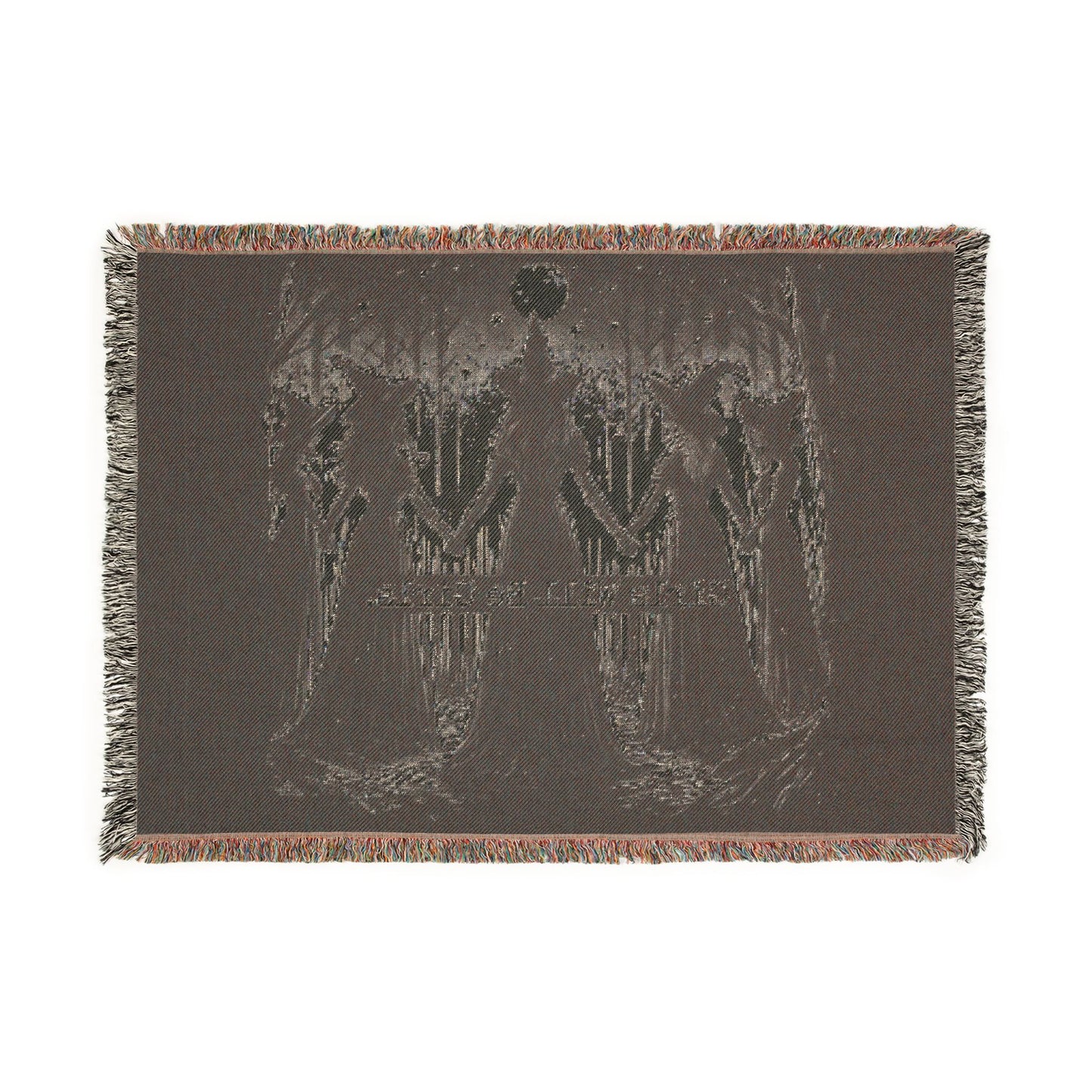 Girls Will Be Girls Woven Blanket — Moonlit Gothic Throw for Cozy, Witchy Décor