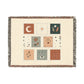 Boho Tarot Patch Woven Throw Blanket