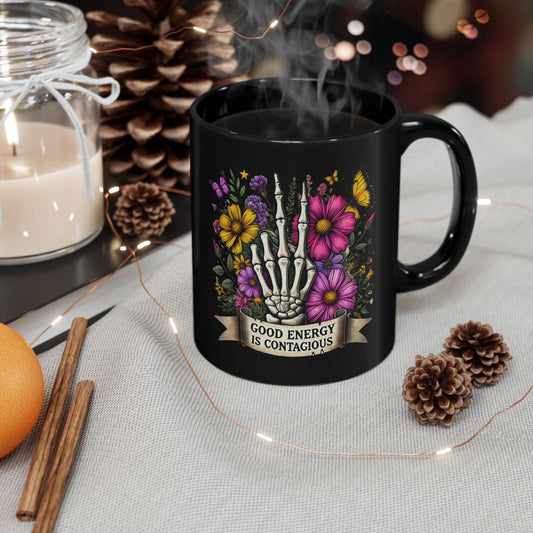 Floral Skeleton Mug
