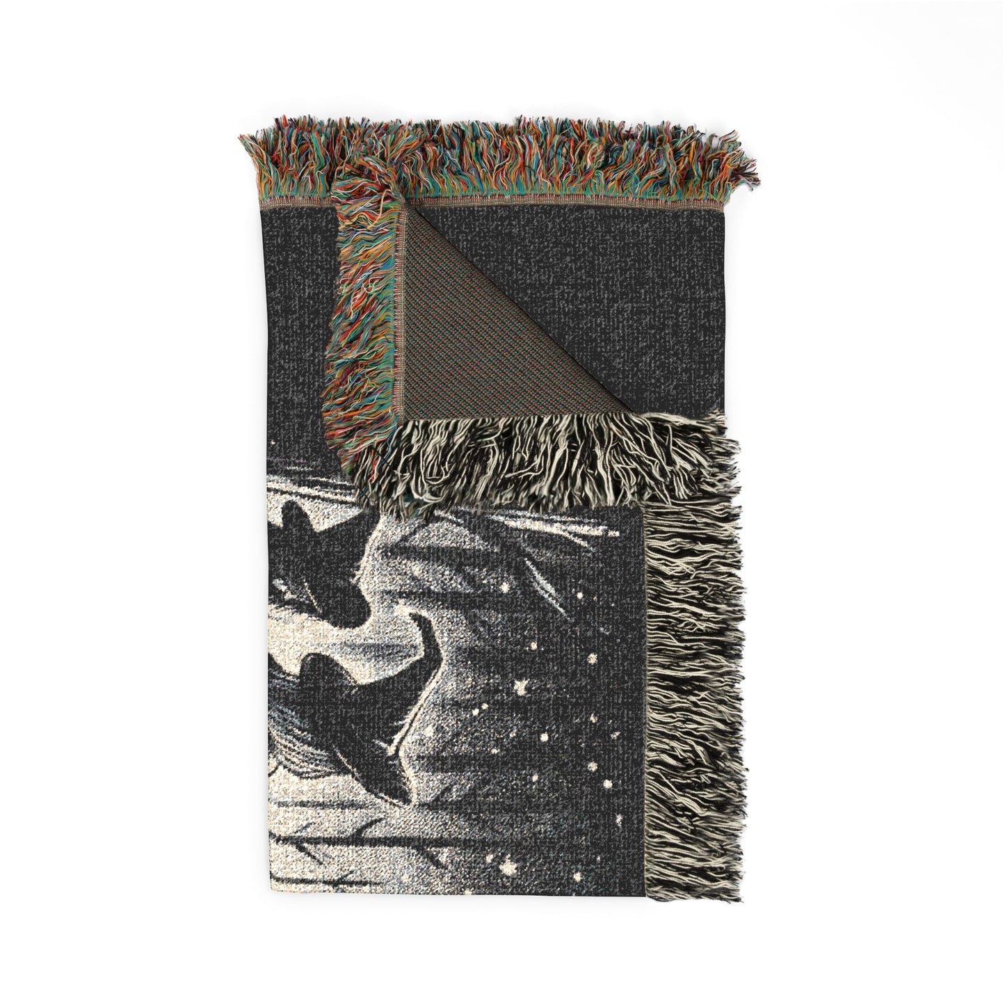 Girls Will Be Girls Woven Blanket — Moonlit Gothic Throw for Cozy, Witchy Décor